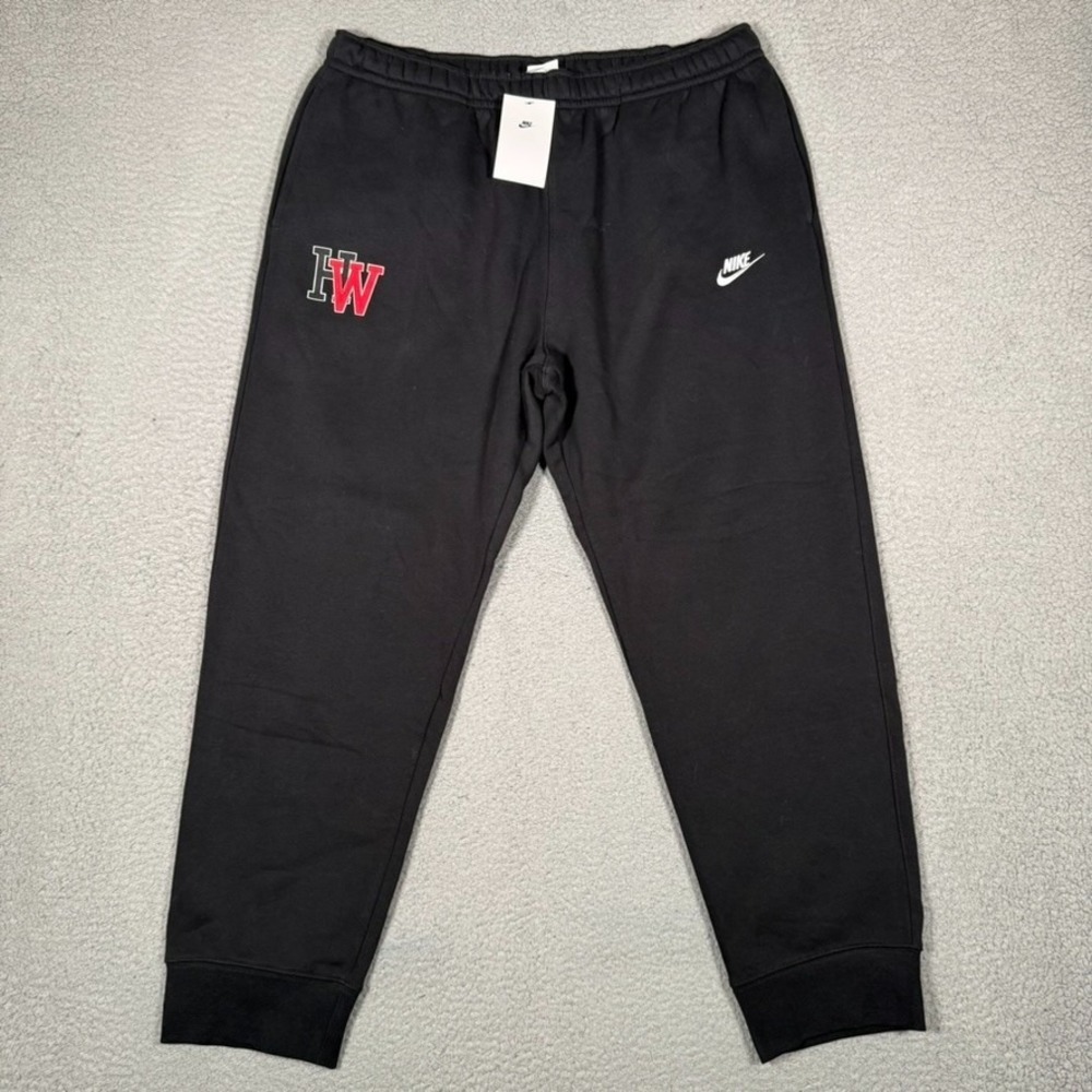 Nike Pants Mens XXL Black Sportswear Club Fleece Casual Preppy Joggers Logo NWT